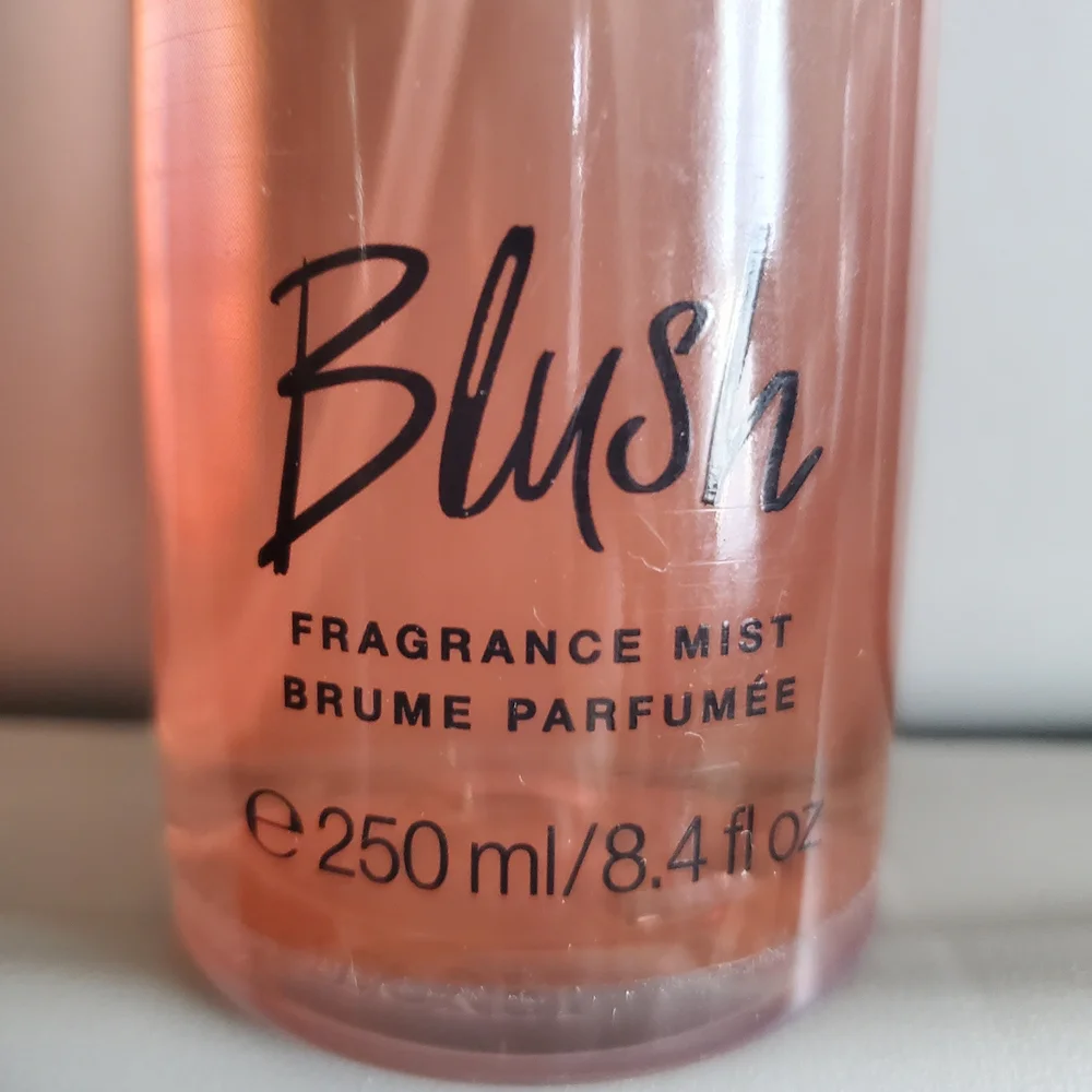 Victoria's Secret "Blush" Fragrance Mist, A Little Bit Used. 8.4 Oz Bottle. - Picture 2 of 5
